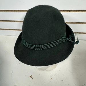 German Men's Trachten Hat Tirolerhut Jaegerhut Dark Green Euro - NL - Picture 1 of 6