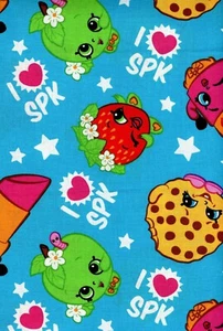 Shopkin Buddies Cotton Fabric CP61052 1 Yard Springs Creative - Picture 1 of 2