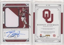 2019 Panini National Treasures Collegiate /99 Rodney Anderson Rookie Auto RC