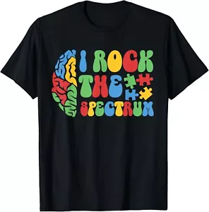 Autism Brain I Rock The Spectrum Awareness Boys Girls Kids T-Shirt Hoodie - Picture 1 of 11