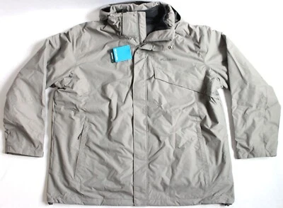 Columbia Mens Big 2X Bugaboo II Fleece Interchange Jacket Boulder Gray 3-in-1 - Image 1 of 4