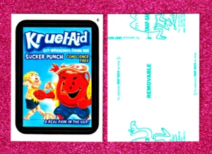 2015 Wacky Packages Serie 1 "KRUEL~AID" #6 Carta Adesiva Ludlow Verde - Foto 1 di 1