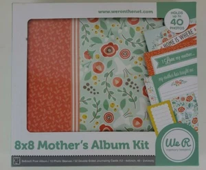 Mothers Album Kit 8x8 We R Memory Keepers 40 photos 10 sleeves 52 cards Sealed - Picture 1 of 2