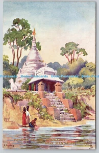 R745811 Burma Pagode auf dem Irrawaddy bei Mandalay Raphael Tuck and Sons Oilett - Bild 1 von 4
