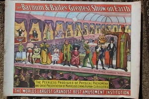 Barnum Bailey Circus Poster, copyright 1960 Circus world museum, Peerless Prodig - Picture 1 of 2
