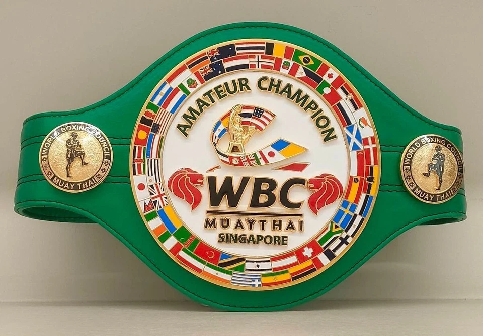 WBC AMATEUR Muaythai Champion Boxing Wrestling Belt Replica - Image 1 of 1