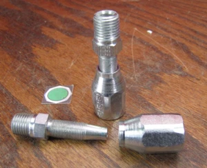 (2) Eaton Weatherhead 3/16 x 1/4 JIC extremos de manguera hembra 24706N-104 - Imagen 1 de 3