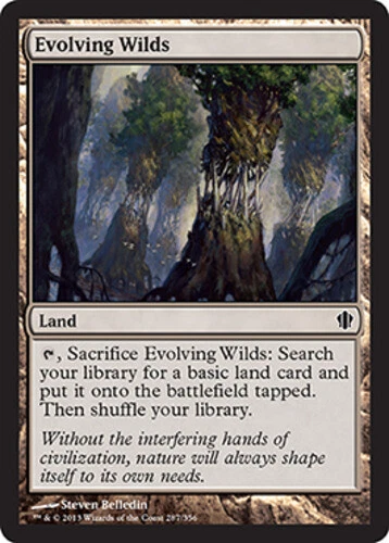 Evolving Wilds ~ Near Mint Commander 2013 MTG Magic UltimateMTG Land Card - Image 1 of 1