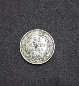 Niederlande 25 Cent 1902 - Bild 1 von 3