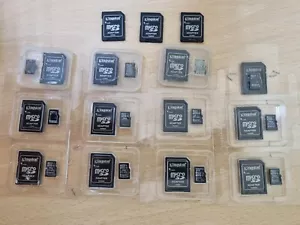 Lotto 15 pz Scheda di Memoria Kingston 4 GB Originale MicroSD SDHC SD Classe 24h - Imagen 1 de 2