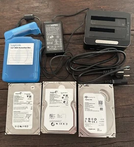 RSHTECH USB3.0 HDD Docking Station mit 3 Festplatten 2TB, 1TB, 250GB - Photo 1/8