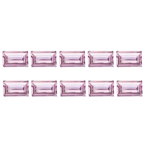 0.10Ct IF [10 Pcs Lot]  Baguette 1.8 x 0.9 MM Intense Purple Pink Pink Diamond - Picture 1 of 5