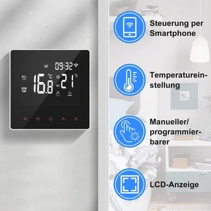 WIFI Raumthermostat Digital Raumtemperaturregler LCD Raumregler Fußbodenheizung - Bild 1 von 45
