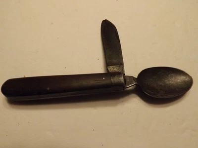 Cuchillo y cuchara hobo vintage militar Camillus Cutlery Co Camillus NY EE. UU. Foto 1 de 4