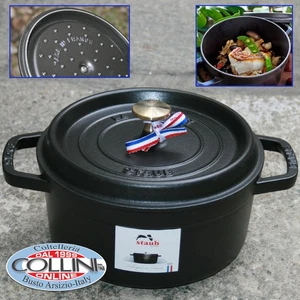 Staub - Cocotte in ghisa smaltata con coperchio cm. 28 - induzione - Picture 1 of 6