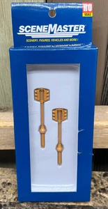 Walthers SceneMaster HO Scale 2 Sided Ampel Pair (Yellow) (Non Elec) NEW - Bild 1 von 4