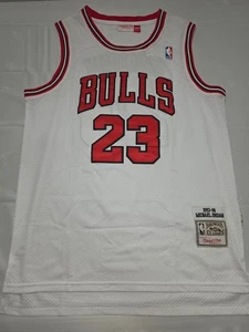 Camiseta Mitchell & Ness para hombre de la NBA blanca talla 48XL Michael Jordan Chicago Bulls - Imagen 1 de 11