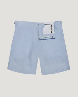 Pantalones Cortos ORLEBAR BROWN Norwich Lino Ajuste A Medida Talla 36 ¡$275!!! Foto 1 de 4