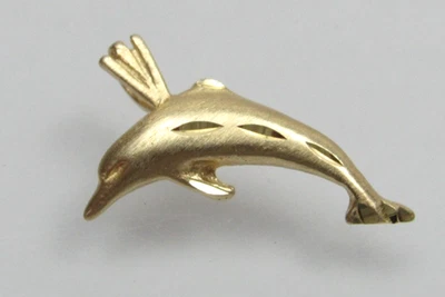 Colgante de delfín de oro amarillo de 14k dije de Michael Anthony Foto 1 de 4