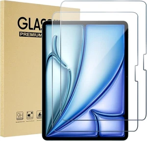 2 Pack Screen Protector For iPad Air 11 Inch M2 2024 Tempered Glass Guard Cover - Picture 1 of 10