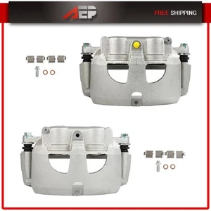 Brake Calipers w/ Bracket Front Pair For 2009 2010-2018 Dodge Ram 2500 3500 4000 - Bild 1 von 10