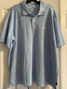 Tommy Bahama Short Sleeve Polo 2XL Embroidered Logo Light Blue - Picture 1 of 6