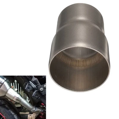 51mm to 60mm Stainless Steel Motorcycle Exhaust Pipe Adapter Connector Tube - Image 1 of 4