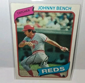 1980 Topps - Johnny Bench #100 - HOF VINTAGE Baseballkarte - Cincinatti Reds NM+ - Bild 1 von 4