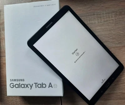 Samsung Galaxy Tab A6 schwarz SM T580 Wi-Fi 16GB mit Ladekabel - Bild 1 von 4
