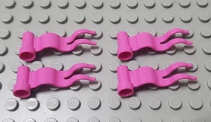 Lego Neu Menge 4 dunkelrosa gewellte Girls Friends Disney Flaggen - Bild 1 von 1