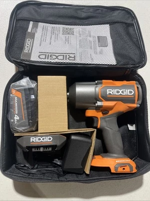 Ridgid 18V 1/2 in High Torque Impact Wrench 4 Mode W/ 4 Ah Battery R86212KN - Image 1 of 4