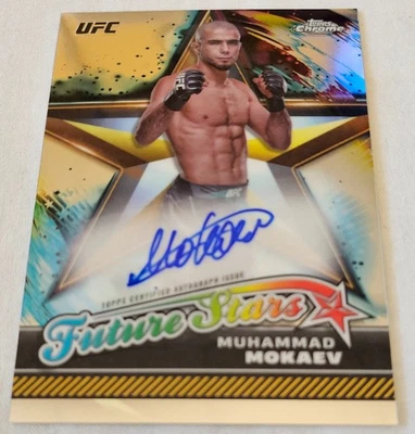 Topps 2024 Chrome UFC Muhammad Mokaev Future Stars Autograph  #FSA-MMO AUTO - Image 1 of 2