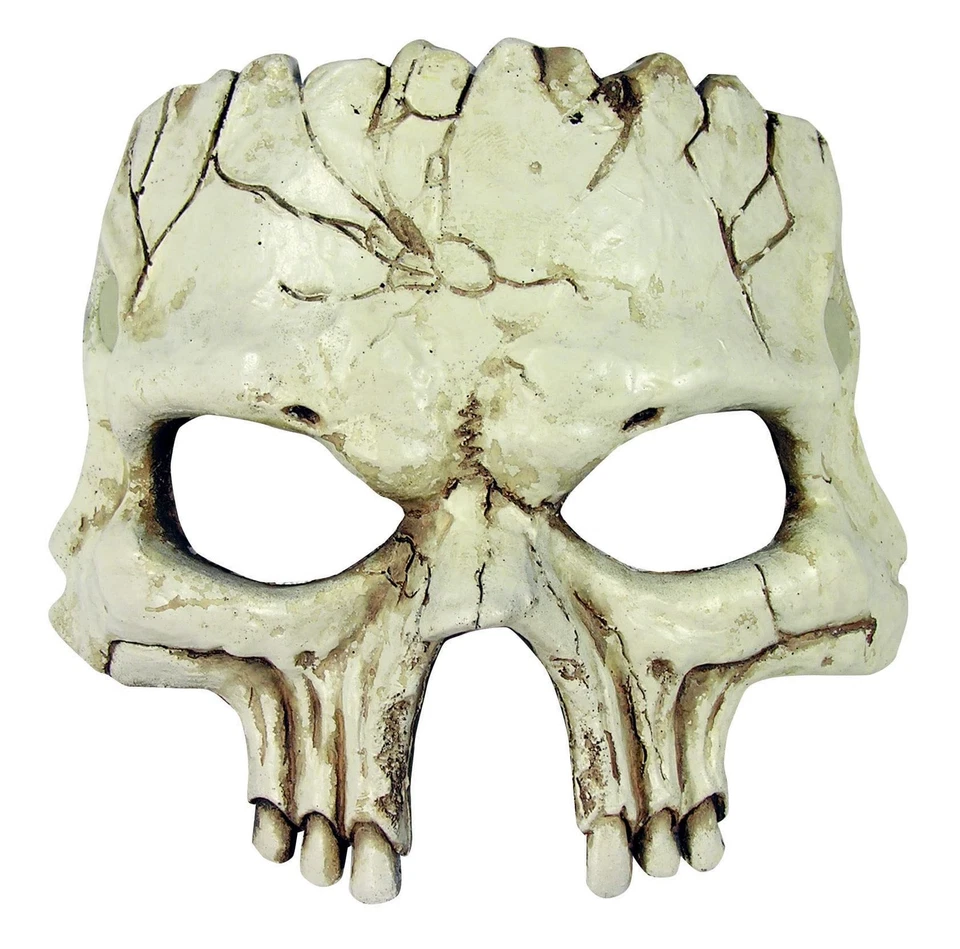 Adult Cracked Skull Foam Costume Mask, As Shown, One Size - Image 1 of 1