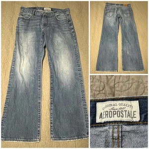 Pantalones de mezclilla Bootcut originales Aeropostale Benton de colección para hombre talla 32x32 ancho Y2K - Imagen 1 de 12