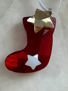 Original Swarovski Weihnachten funkelnder Strumpf Kristall Ornament 1054568 ohne Box - Bild 1 von 7