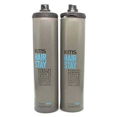 2 x KMS California Hair Stay Working Hairspray 8.4 oz ( No Lid) - Image 1 of 3
