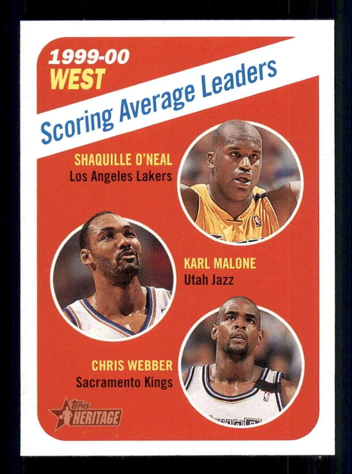 2000-01 Topps Heritage 篮球基础单曲 #1-233 可选 — 第 1/1 张图片