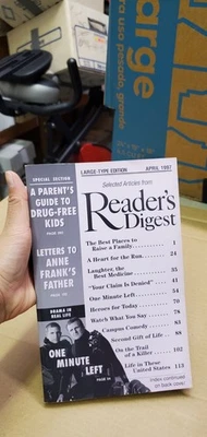 Reader's Digest Magazine April, 1997 Large Print Edition Foto 1 de 4