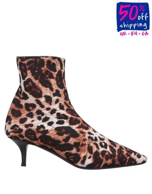 PVP €825 GIUSEPPE ZANOTTI Botines US6 UK3 EU36 Patrón Leopardo Hecho en Italia Foto 1 de 4