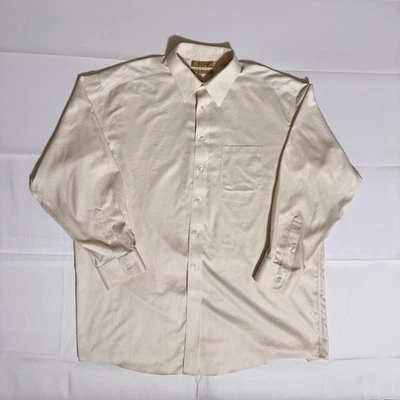 Roundtree Yorke Gold Label, RN#58909, sarga, 100 % algodón, perla, macho, 17 1/2/35 Foto 1 de 4