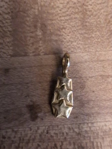 Vintage Gold Toned Necklace Charm With Stars - Picture 1 of 2
