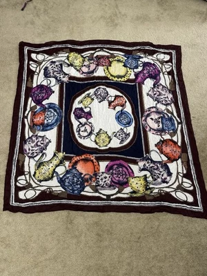 Шарф чайник чайная тарелка кисточки веревки большой 44 в квадратный надежном плед C67 - Изображение 1 из 4