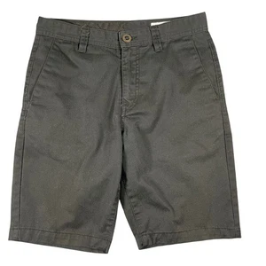 Volcom Shorts Mens Size 29 Black Casual Chino Skate Logo Relaxed Fit - Picture 1 of 10