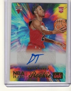 2022-23 Hoops Dalen Terry Rookie Ink Green RC Auto #RI-DTY Bulls - Picture 1 of 2