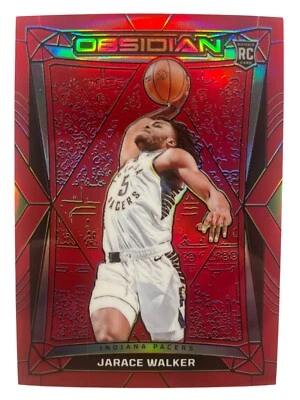 2023-24 Panini Obsidian Jarace Walker Red Flood Rookie Card #187 Electric Etch - Image 1 of 2