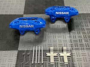 Front 4 Pot Brake Calipers For: Nissan Skyline R32 GTR BNR32 Jdm 89-94 - Picture 1 of 1
