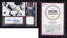 2012 Americana Heroes & Legends Elite Materials Signatures /99 Dan Gable Auto