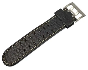 Genuine Hamilton 22 mm X-Wind Dark Brown Leather Watch Band Extension Strap - Picture 1 of 2