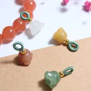 Golden Jade Wind Chime Flower Chime Flower Hand Rope Bead Pendant Accessories - Picture 1 of 20
