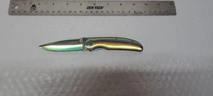 Rite EDGE multicolor metal  knife 4" closed  11/21/8 - Picture 1 of 9